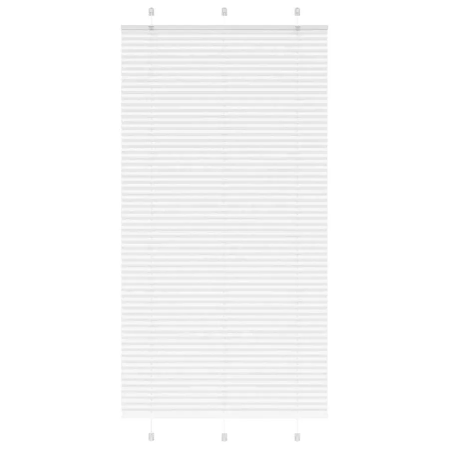 Store plissé blanc 105x200cm largeur du tissu 104,4cm polyester