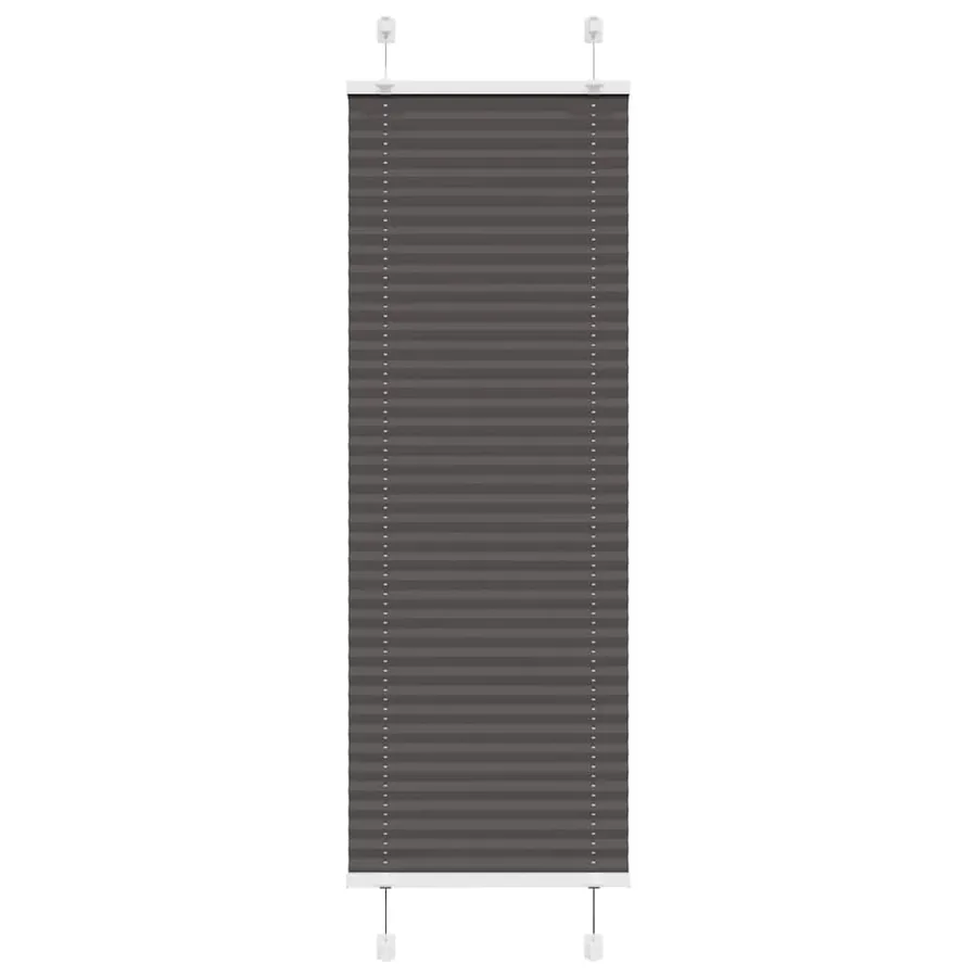 Store plissé noir 45x150 cm largeur du tissu 44,4 cm polyester