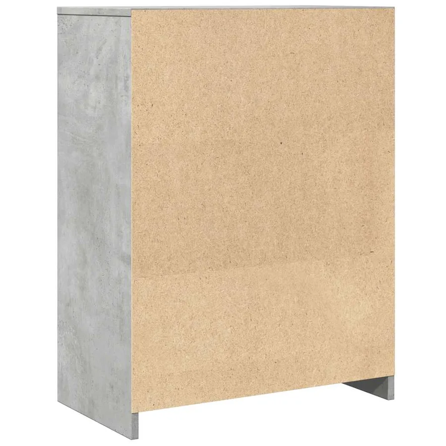 Armoire de salle de bain Gris béton 60x33x80 cm Aggloméré - 6