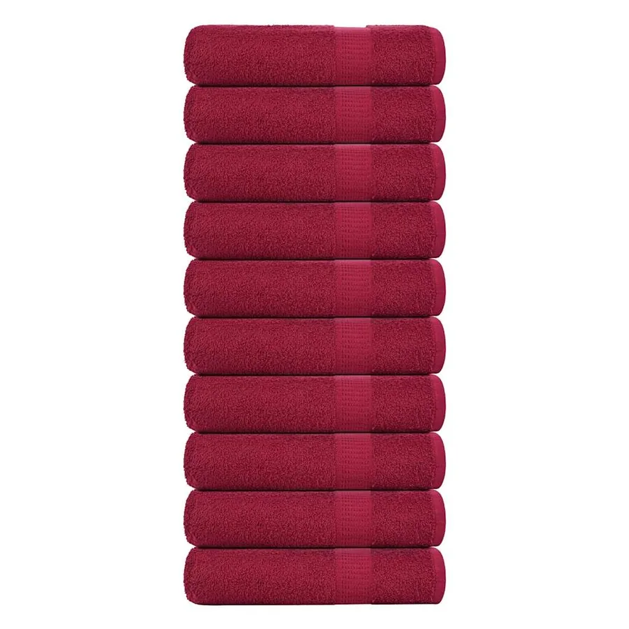 Essuie-mains FROGN 10 pcs bordeaux 50x100 cm 360 g/m²