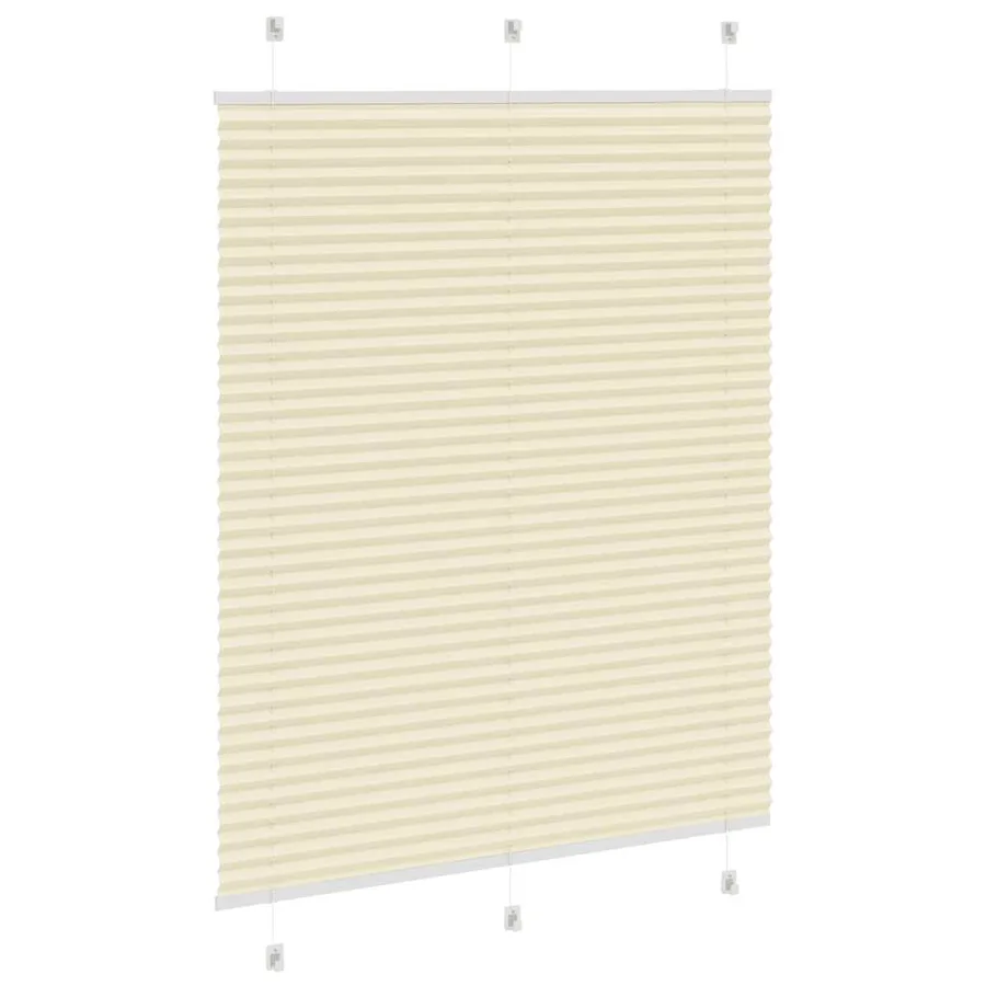 Store plissé crème 110x100cm largeur du tissu 109,4cm polyester - 4