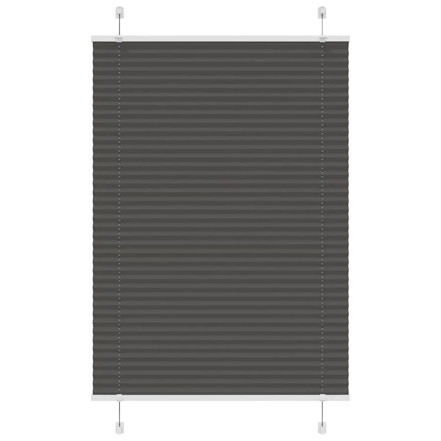 Store plissé noir 90x100 cm largeur du tissu 89,4 cm polyester