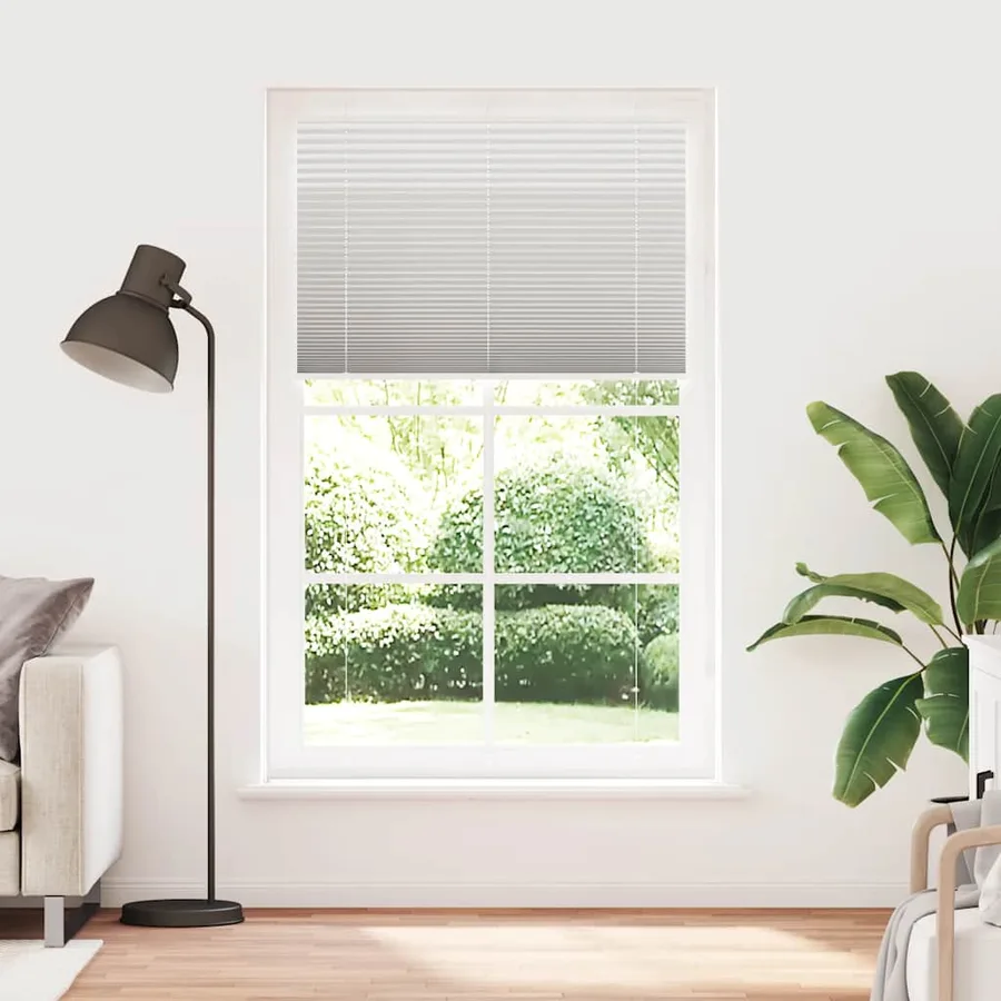 Store plissé gris clair 115x200cm largeur du tissu 114,4cm - 2