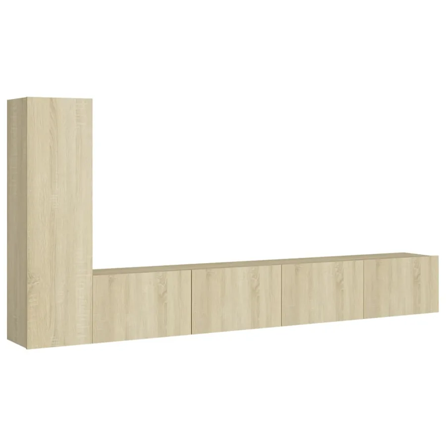 Ensemble de meubles TV 3 pcs Chêne sonoma Bois d'ingénierie - 2