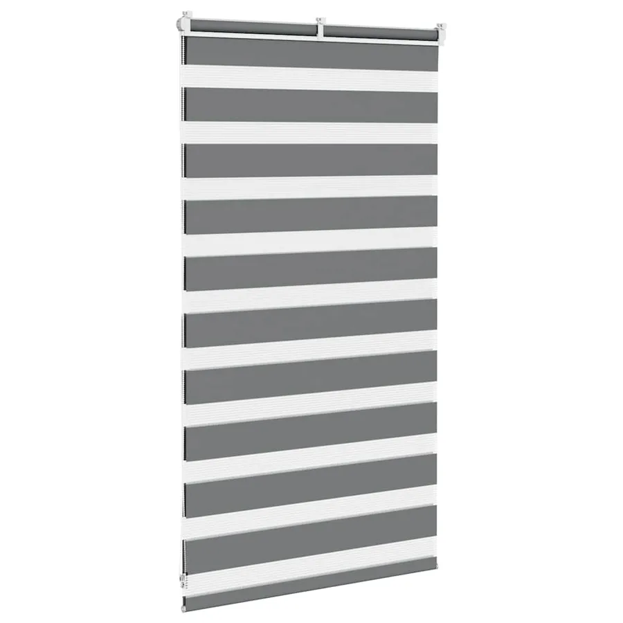 Store zèbre gris foncé largeur du tissu 75,9 cm polyester - 4