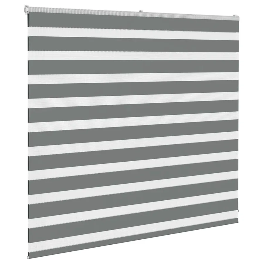 Store zèbre gris foncé largeur du tissu 155,9 cm polyester - 3