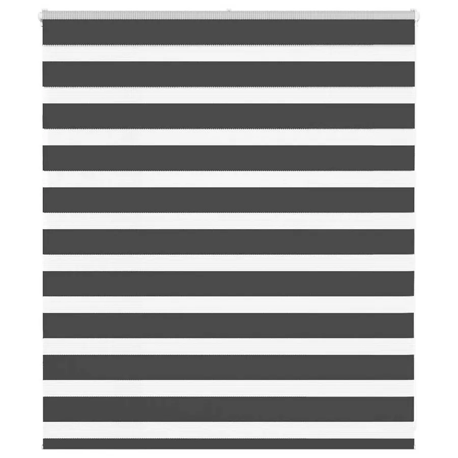 Store zèbre noir 120x100 cm largeur du tissu 115,9 cm polyester