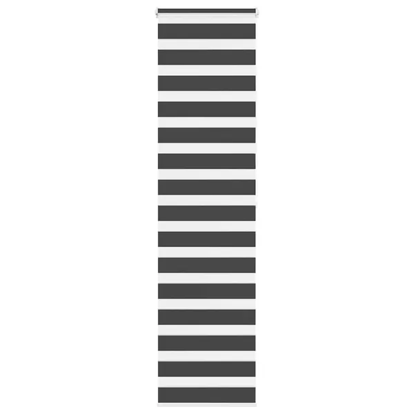 Store zèbre noir 60x200 cm largeur du tissu 55,9 cm polyester