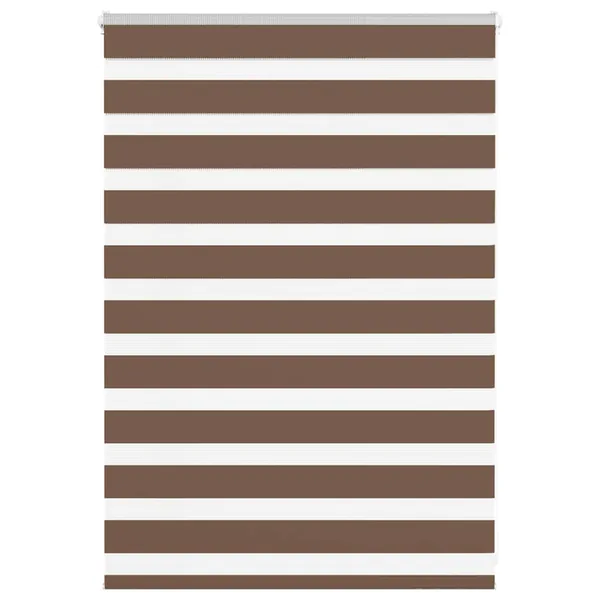 Store zèbre marron 115x100cm largeur du tissu 110,9cm polyester