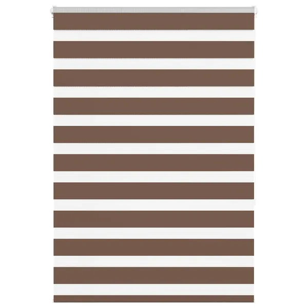 Store zèbre marron 105x150cm largeur du tissu 100,9cm polyester