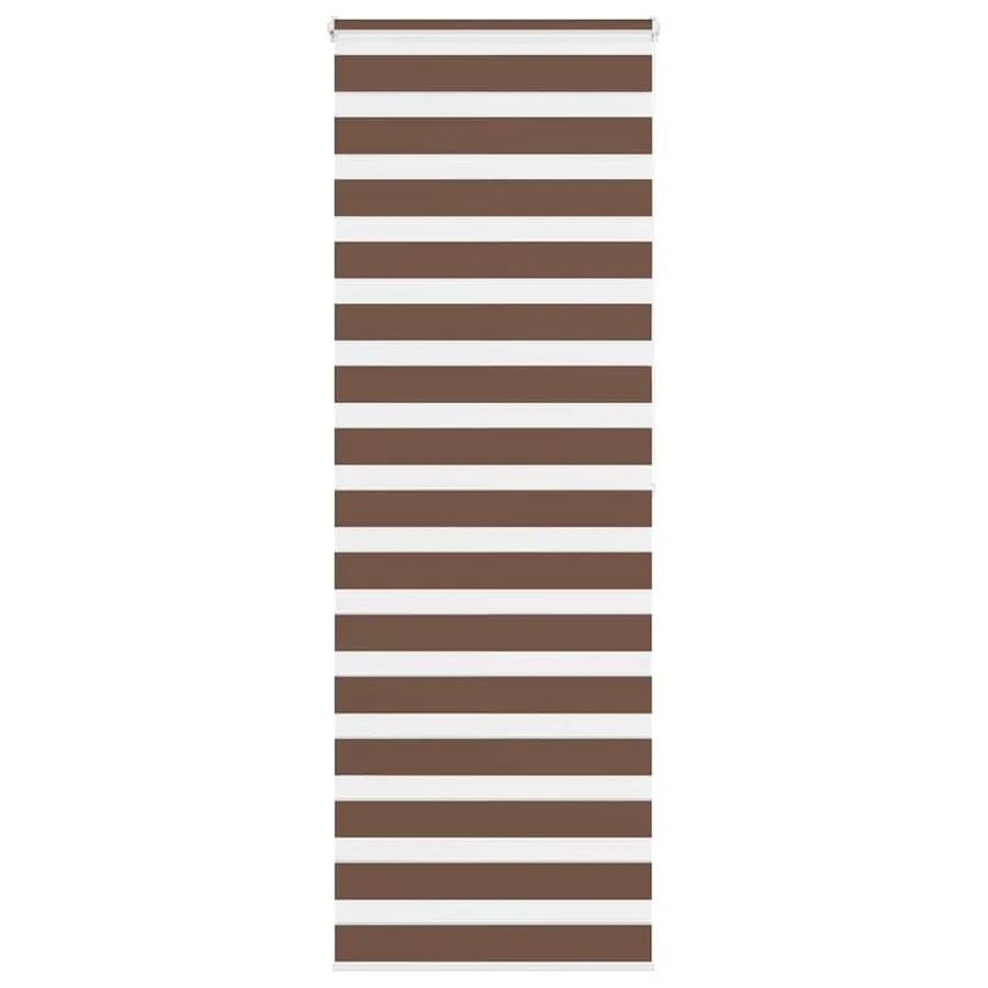 Store zèbre marron 90x200 cm largeur du tissu 85,9 cm polyester