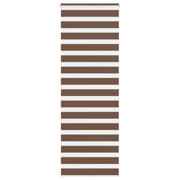 Store zèbre marron 90x200 cm largeur du tissu 85,9 cm polyester
