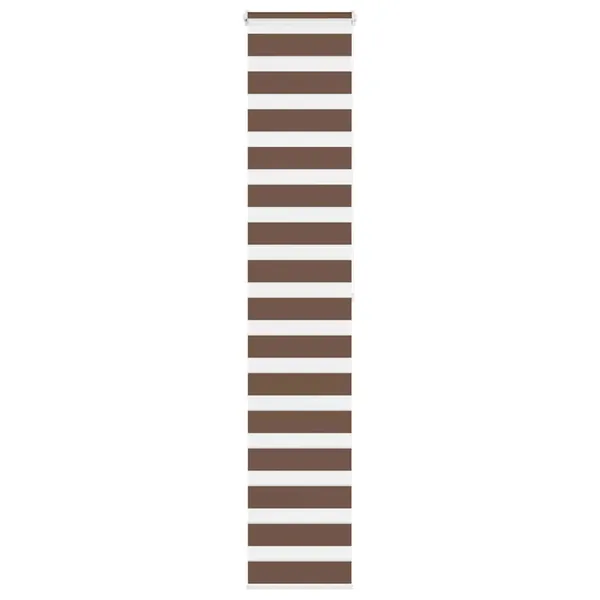 Store zèbre marron 45x200 cm largeur du tissu 40,9 cm polyester