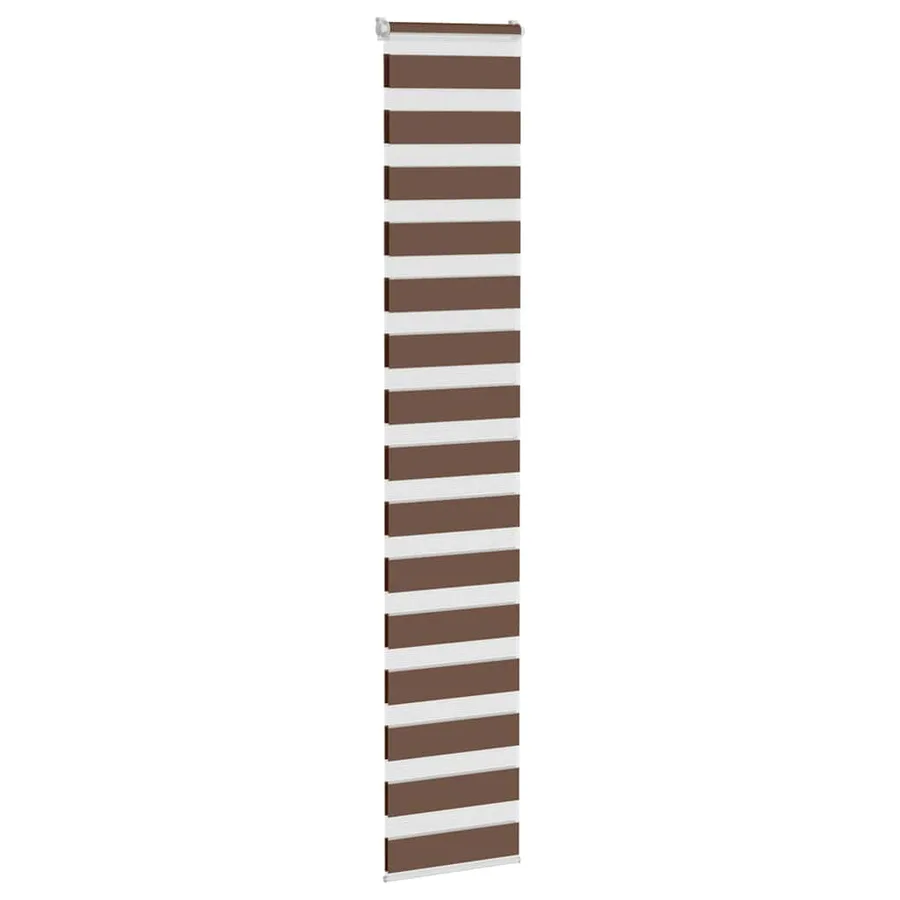 Store zèbre marron 45x200 cm largeur du tissu 40,9 cm polyester - 3