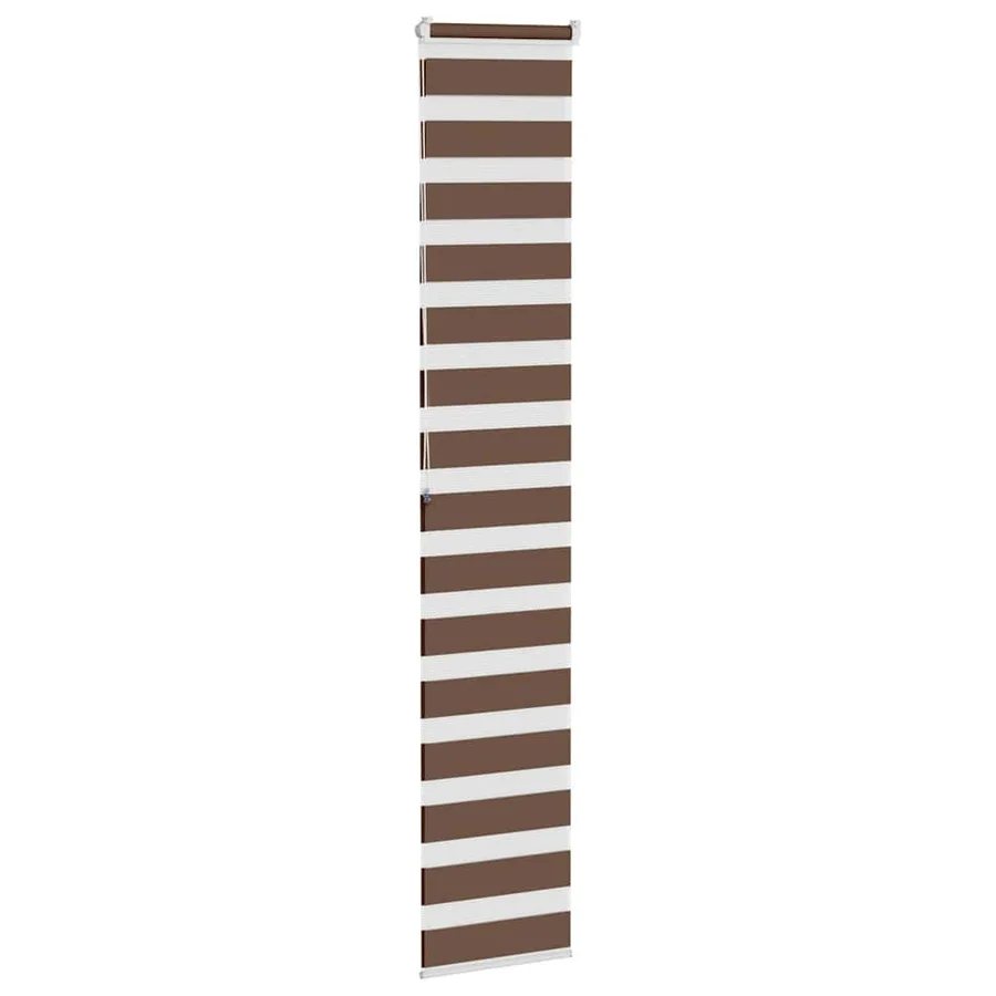 Store zèbre marron 45x200 cm largeur du tissu 40,9 cm polyester - 4