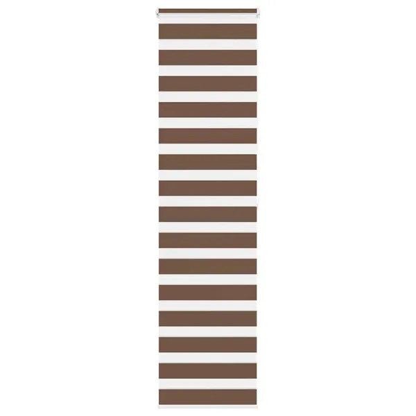 Store zèbre marron 55x200 cm largeur du tissu 50,9 cm polyester