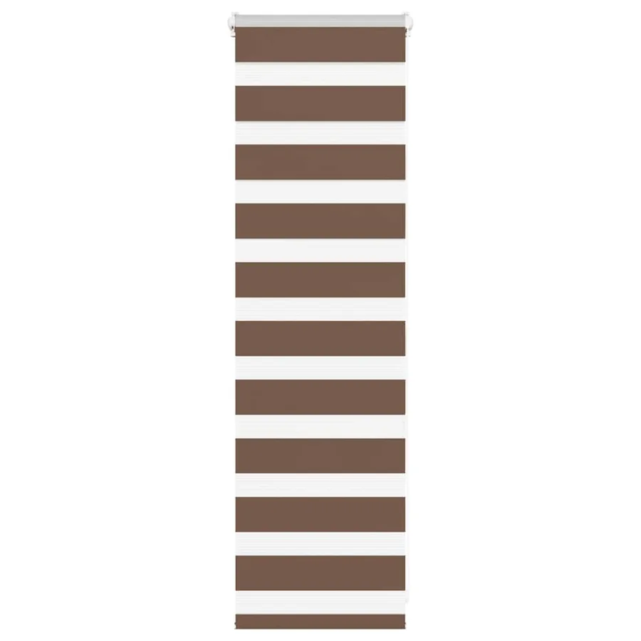 Store zèbre marron 45x100 cm largeur du tissu 40,9 cm polyester