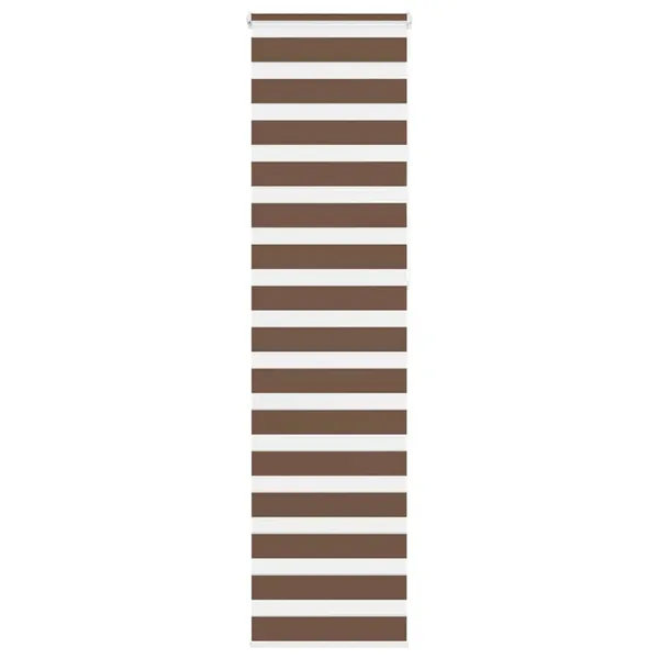 Store zèbre marron 55x230 cm largeur du tissu 50,9 cm polyester