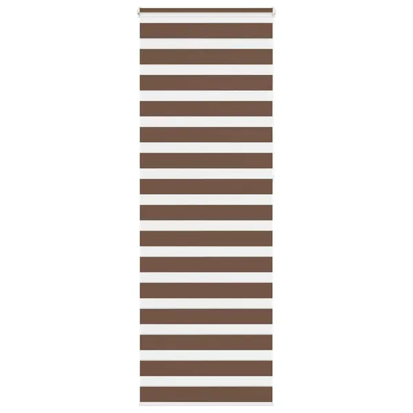 Store zèbre marron 90x230 cm largeur du tissu 85,9 cm polyester