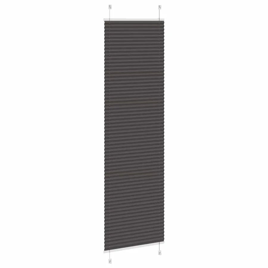 Store plissé noir 55x200 cm largeur du tissu 54,4 cm polyester - 4