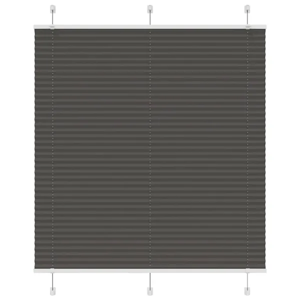 Store plissé noir 120x150 cm largeur du tissu 119,4cm polyester