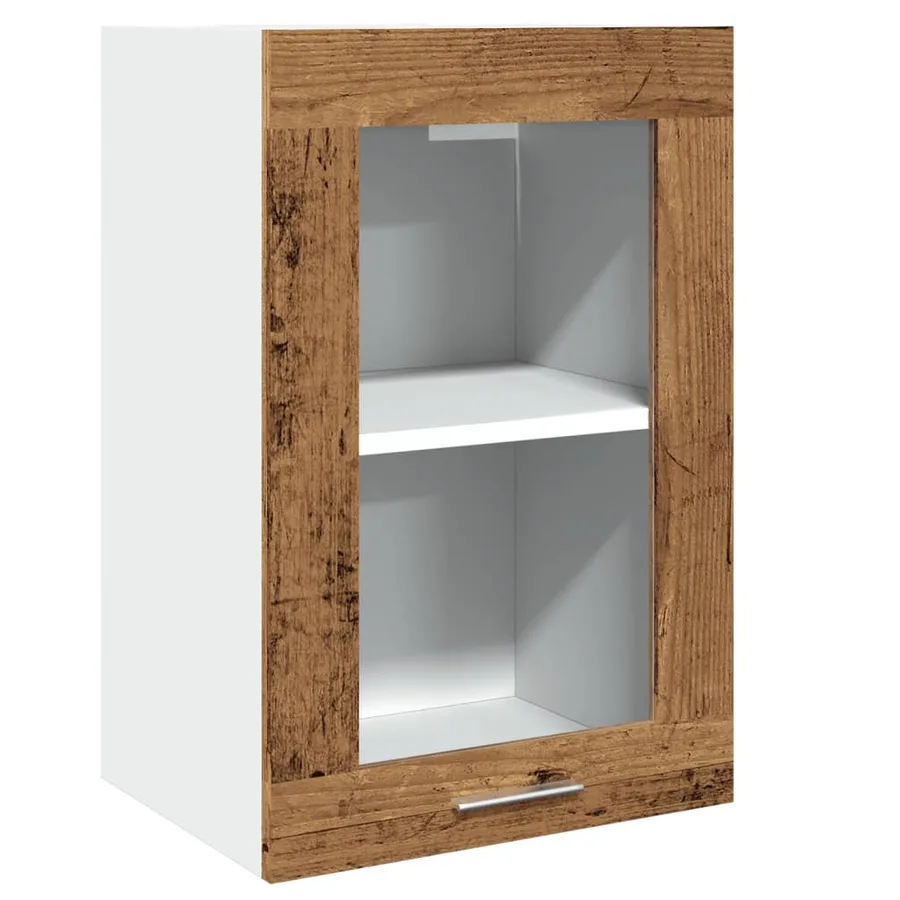 Vitrine suspendue "Lyon" Bois ancien 40 x 31 x 60 cm Bois d'ingénierie - 2