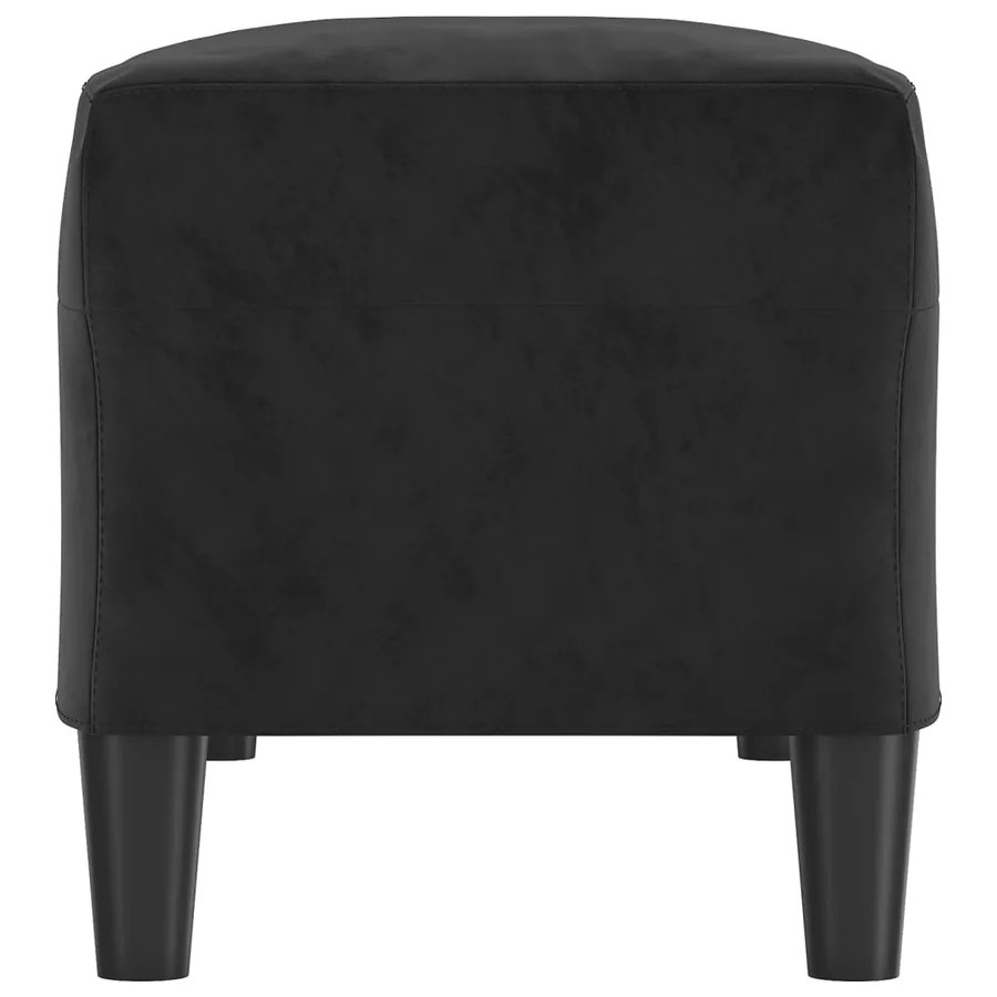 Banc Noir 100x35x41 cm Velours - 4