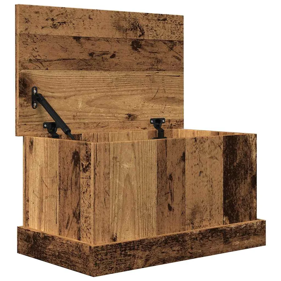 Boîtes de rangement vieux bois 30x50x28 cm bois d'ingénierie - 5