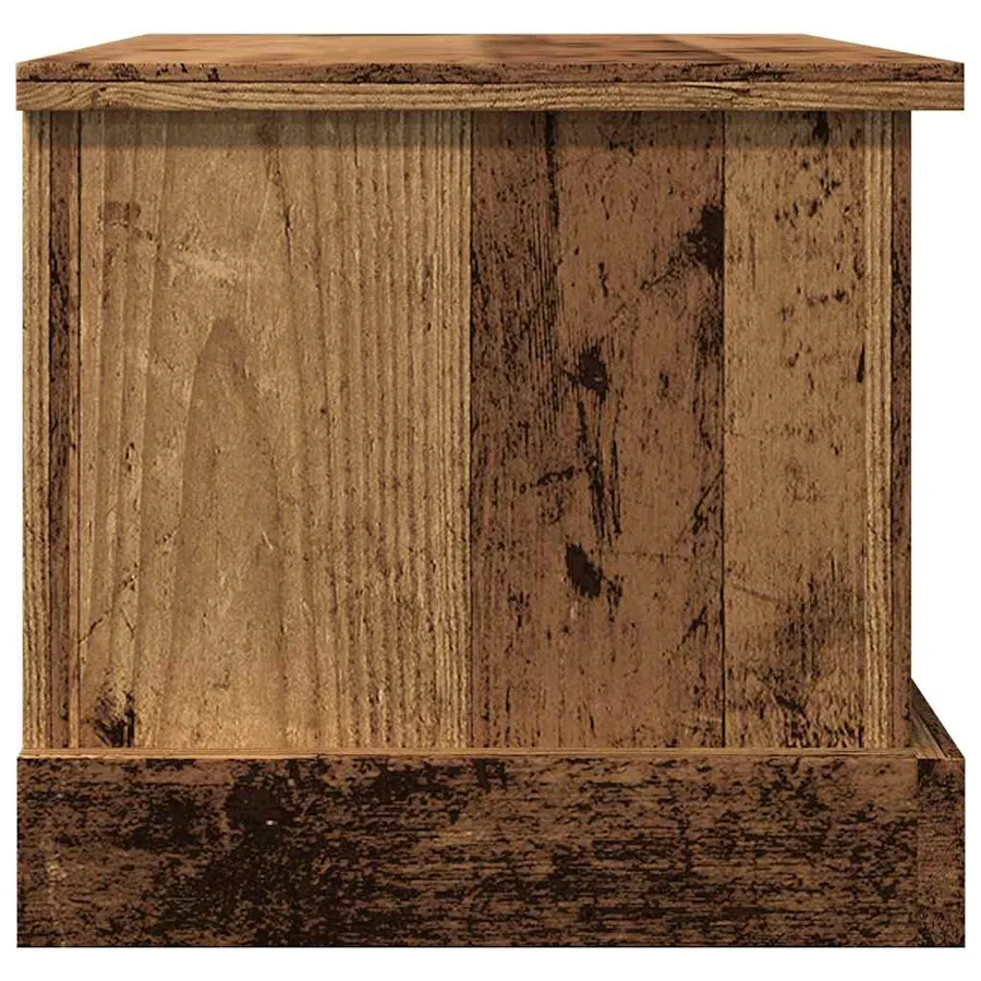 Boîtes de rangement vieux bois 30x50x28 cm bois d'ingénierie - 7