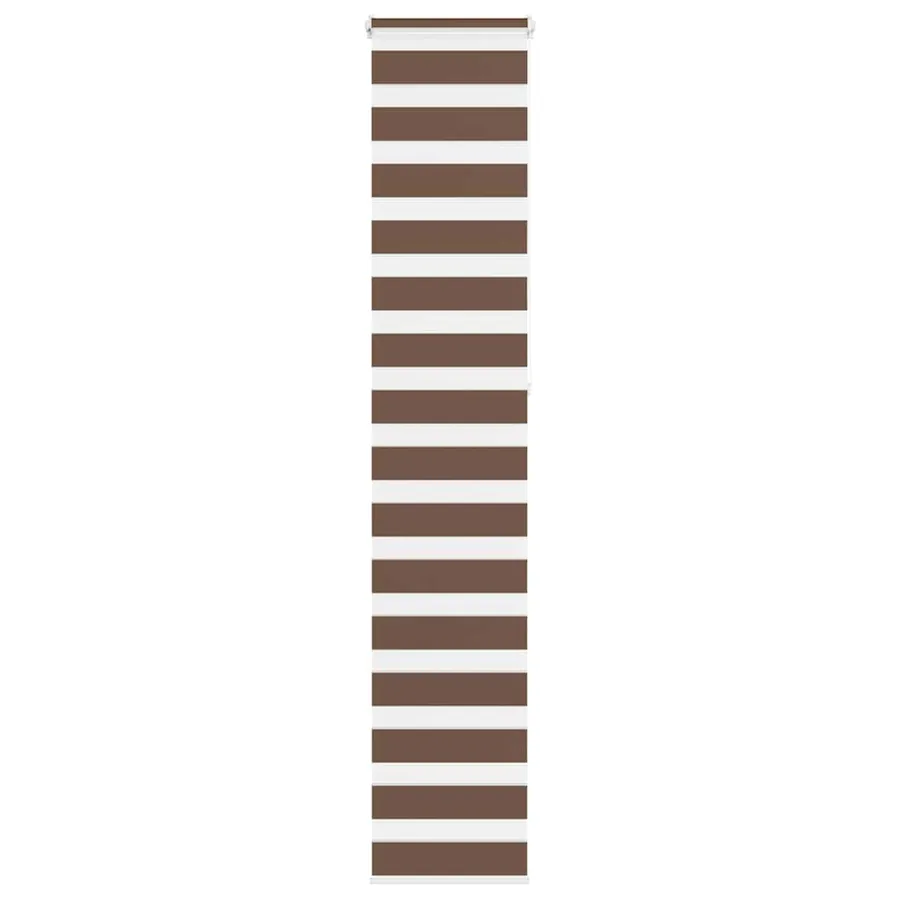 Store zèbre marron 45x230 cm largeur du tissu 40,9 cm polyester