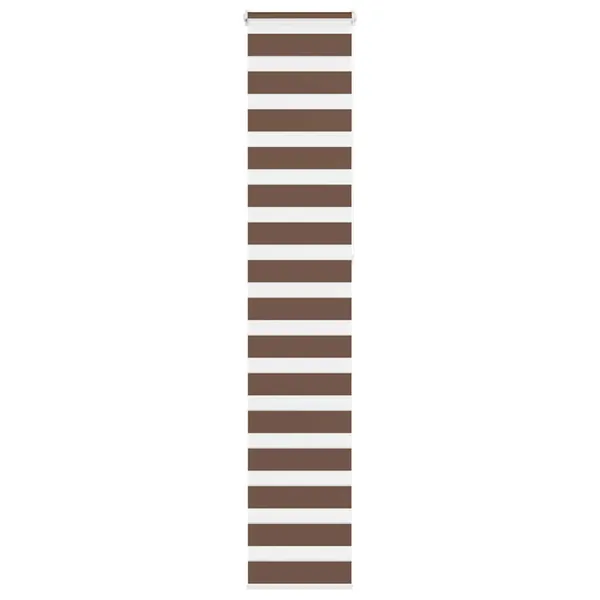 Store zèbre marron 45x230 cm largeur du tissu 40,9 cm polyester