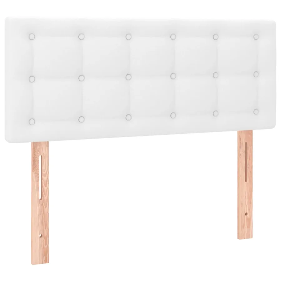 Tête de lit à LED Blanc 80x5x78/88 cm Similicuir - 4