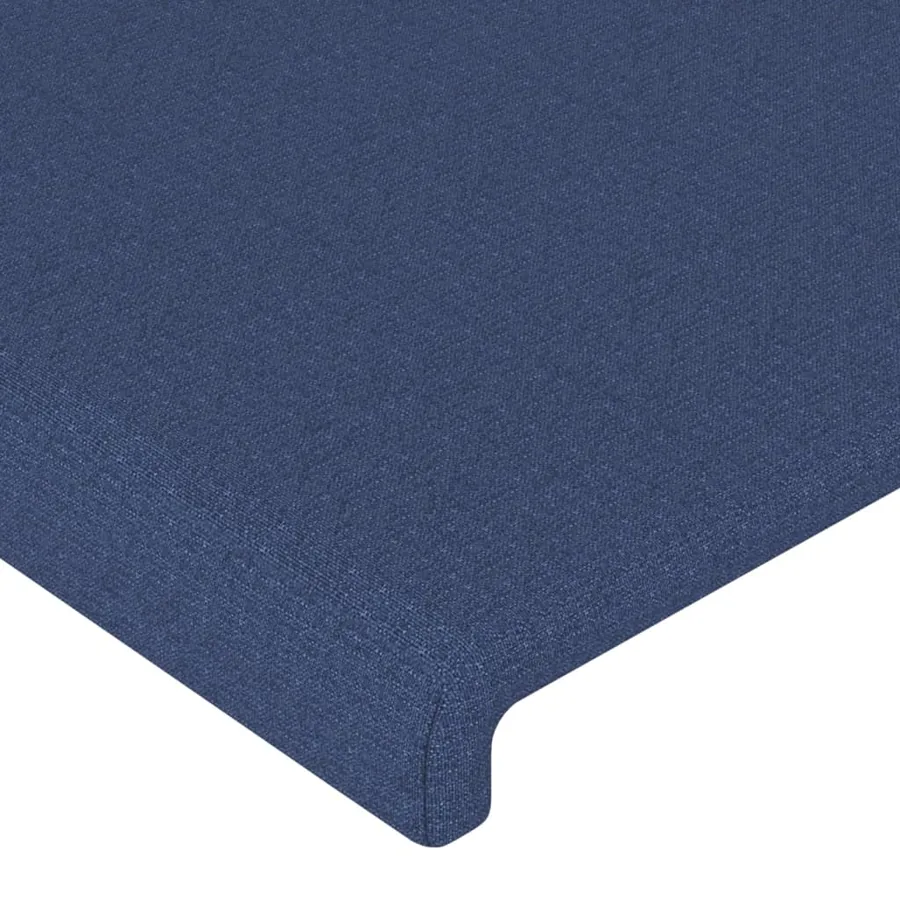 Tête de lit à LED Bleu 100x5x118/128 cm Tissu - 5