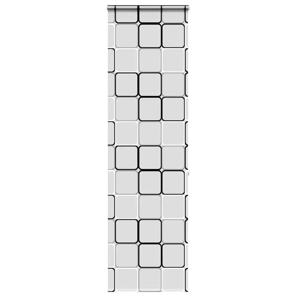 Store enrouleur de douche avec cassette largeur du tissu 66 cm