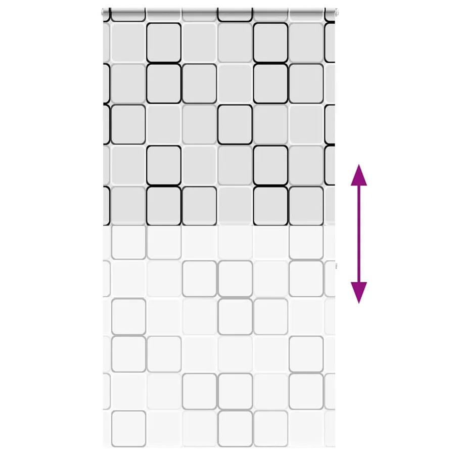 Store enrouleur de douche avec cassette largeur du tissu 136 cm - 5
