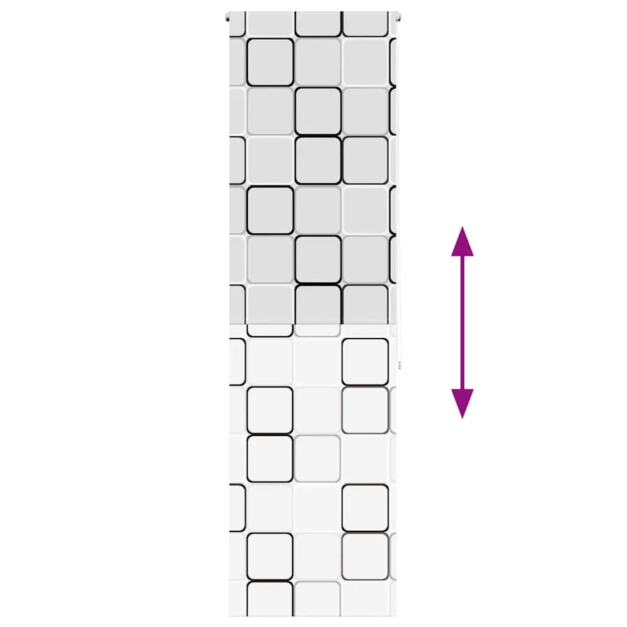Store enrouleur de douche 60x240 cm largeur du tissu 56 cm - 5