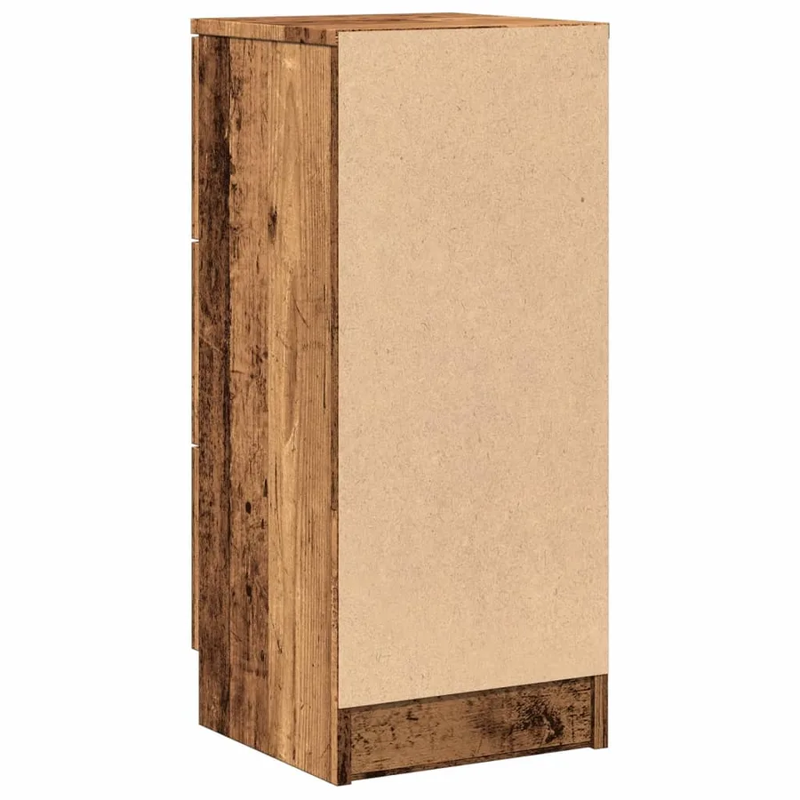 Buffets 2 pcs vieux bois 30x30x70 cm bois d'ingénierie - 5