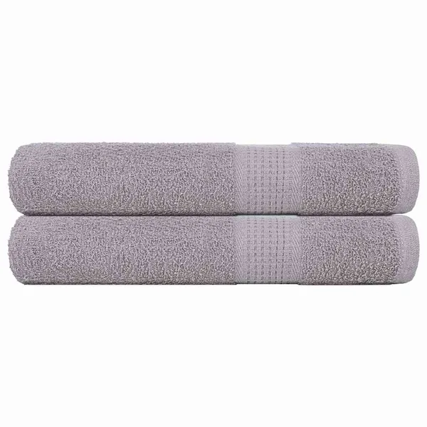 Serviettes de sauna FROGN 2 pcs gris 80x200 cm 360 g/m²