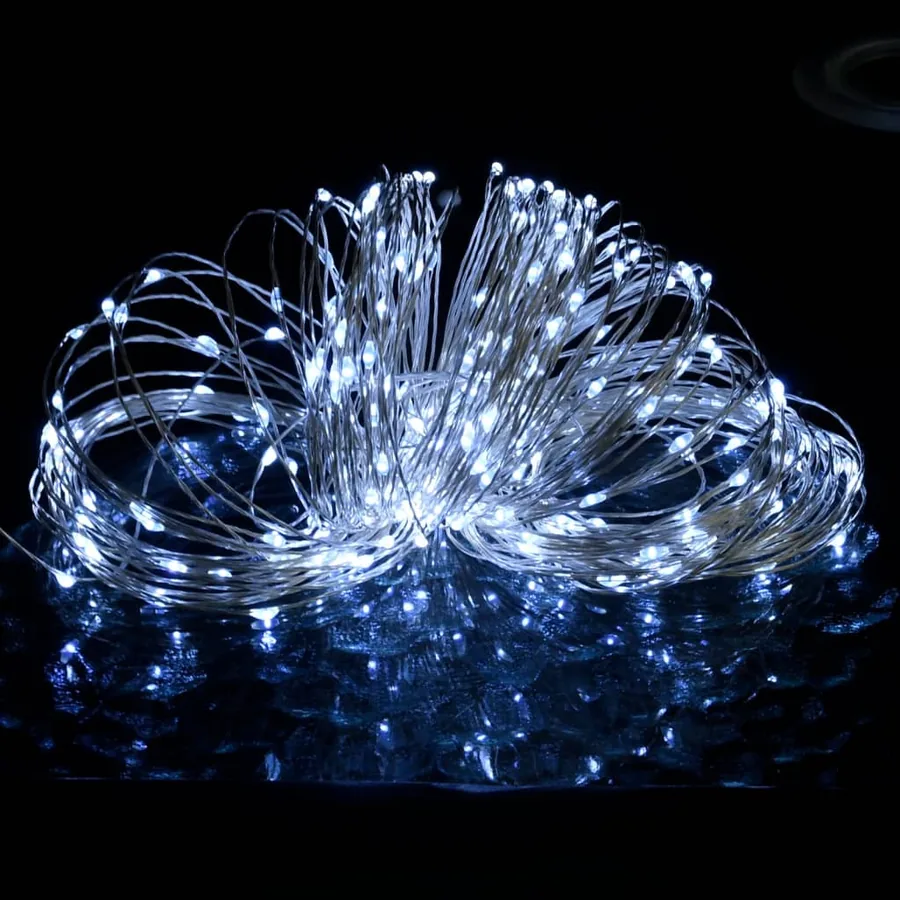Guirlande lumineuse micro LED 40m 400LED blanc froid 8fonctions - 3