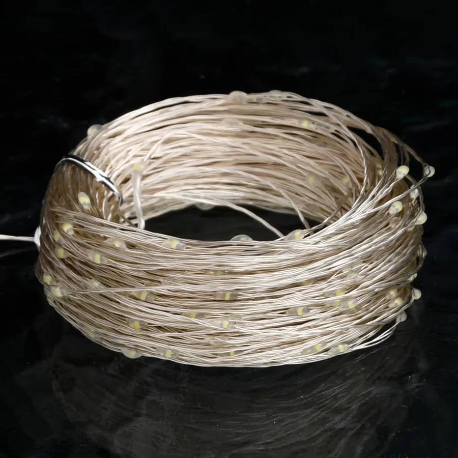 Guirlande lumineuse micro LED 40m 400LED blanc froid 8fonctions - 4