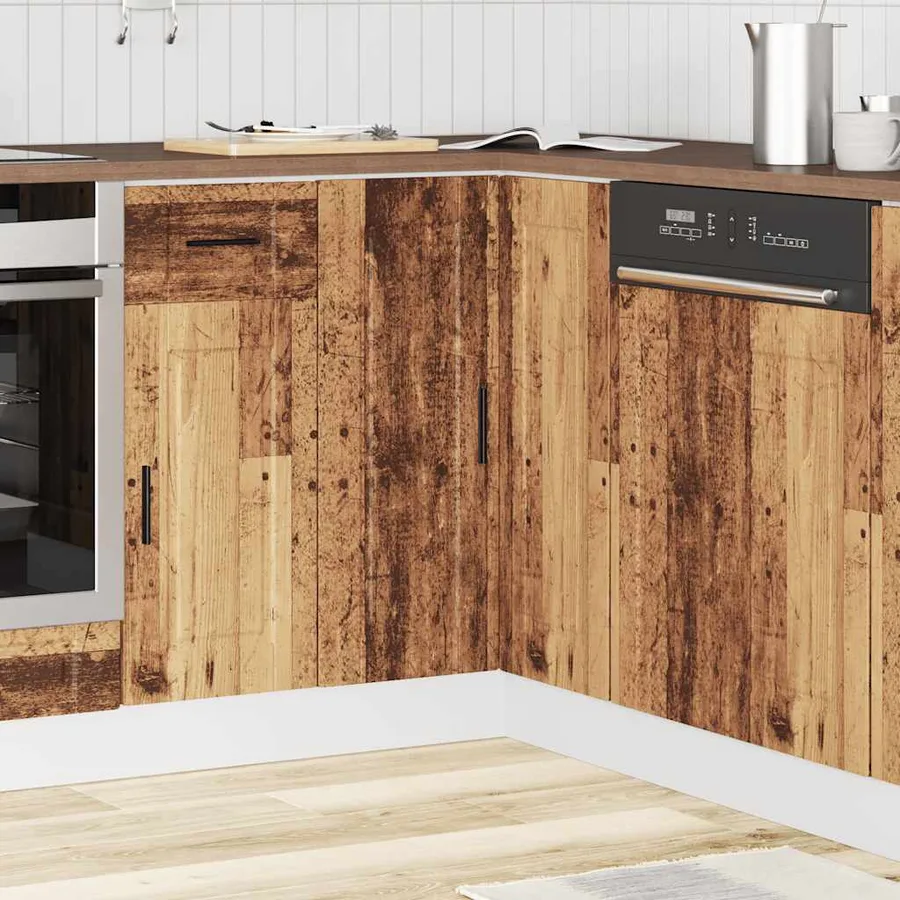Armoire d'angle de cuisine Porto vieux bois bois d'ingénierie - 3