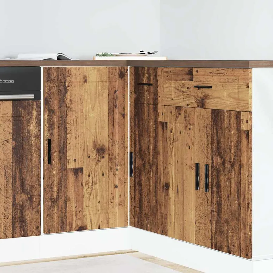 Armoire de cuisine Porto vieux bois bois d'ingénierie