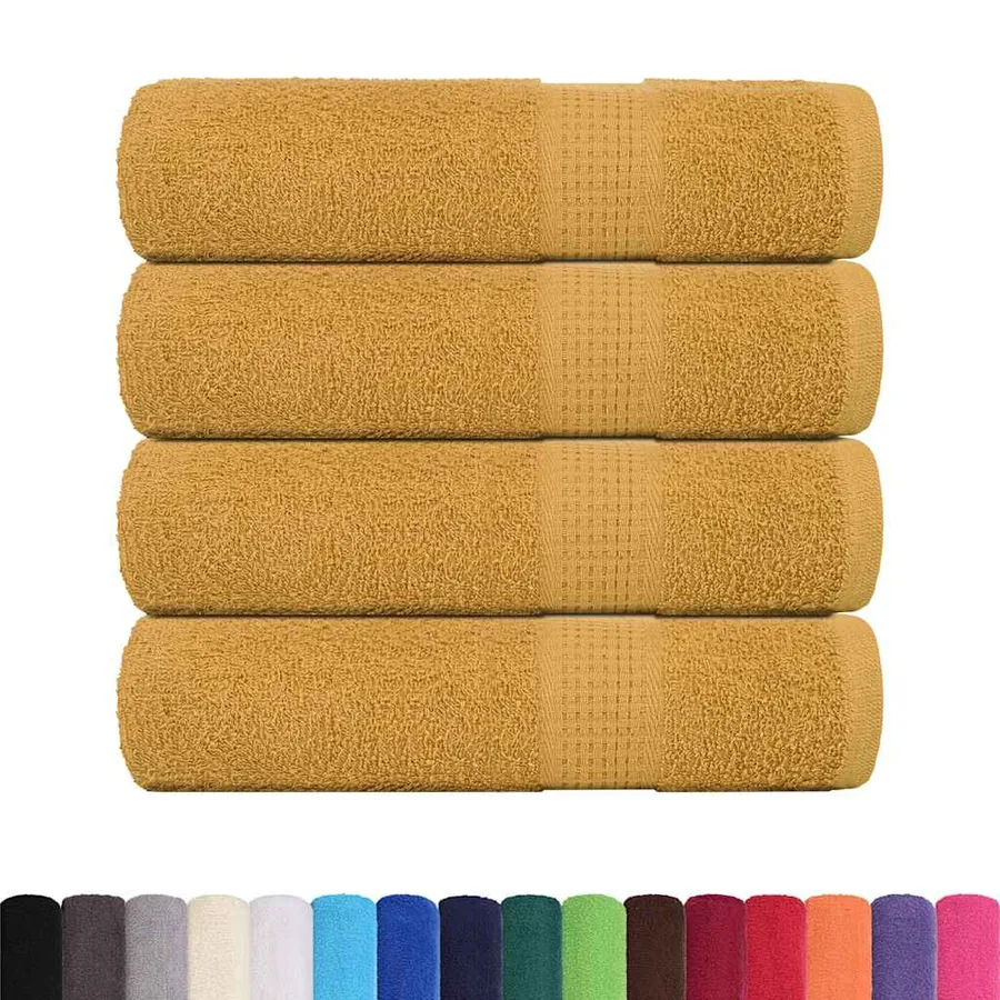 Serviettes de bain FROGN 4 pcs doré 100x150 cm 360 g/m² - 2