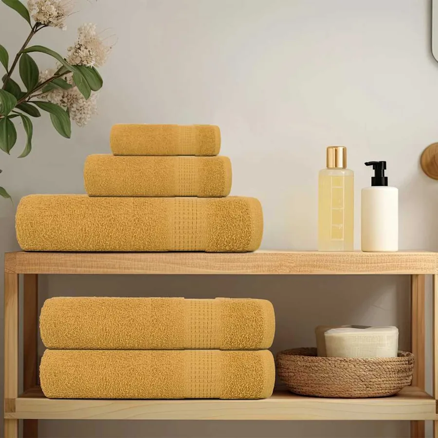Serviettes de bain FROGN 4 pcs doré 100x150 cm 360 g/m² - 3