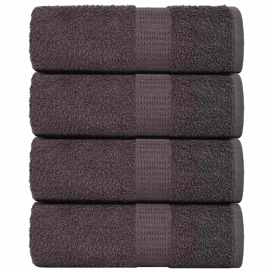 Serviettes d'invité FROGN 4 pcs anthracite 30x50cm 360 g/m²