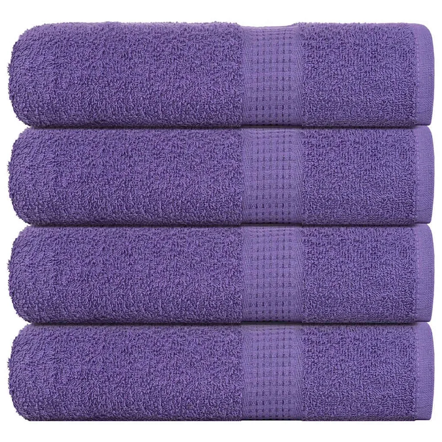 Serviettes de bain FROGN 4 pcs violet 100x150 cm 360 g/m²