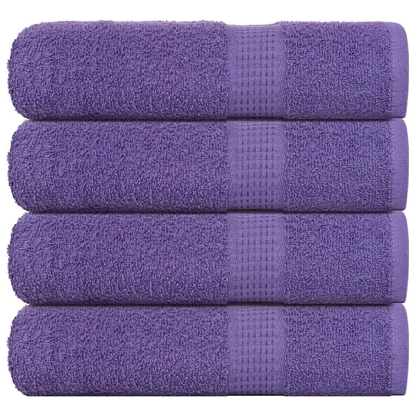 Serviettes de bain FROGN 4 pcs violet 100x150 cm 360 g/m²
