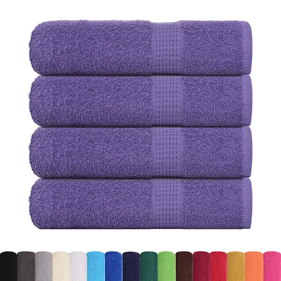 Serviettes de bain FROGN 4 pcs violet 100x150 cm 360 g/m² - 2
