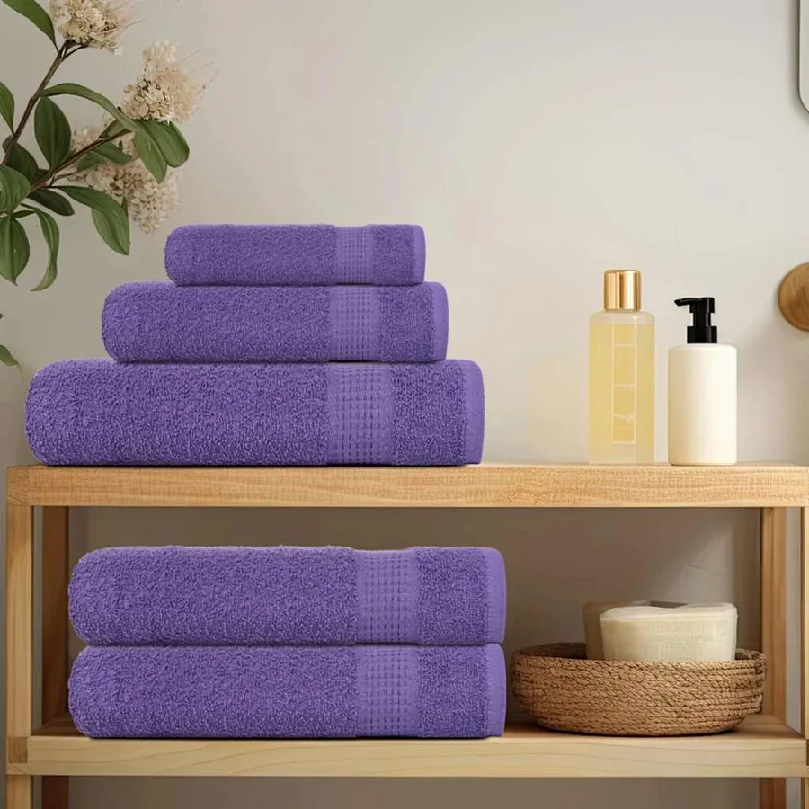 Serviettes de bain FROGN 4 pcs violet 100x150 cm 360 g/m² - 3