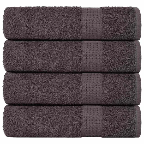 Serviettes de bain FROGN 4 pcs anthracite 100x150 cm 360 g/m²